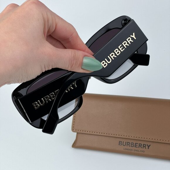 Burberry BE4410 4038F2 BRAND NEW Sunglasses Black Dark Grey Women - Picture 3 of 10